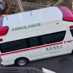 ピカピカ！令和3年度予算て更新された最新救急車の緊急走行集