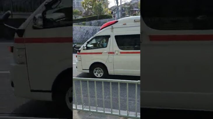 下関市消防局中央消防署　　救急車　中央9  緊急走行