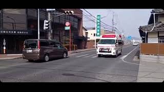 【緊急走行】姫路市消防局　飾西A救急車　交差点を緊急走行で通過！！