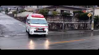 【緊急走行】アクティブコーン搭載！姫路市消防局　東A救急車　住宅街から緊急走行で搬送先へ！