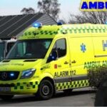 falck HELSINGE AMBULANCE A47 i udrykning rettungsdienst auf Einsatzfahrt 緊急走行 救急車