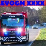 falck TAVLEVOGN XXXX i københavn brandbil i udrykning Feuerwehr auf Einsatzfahrt 緊急走行 消防車