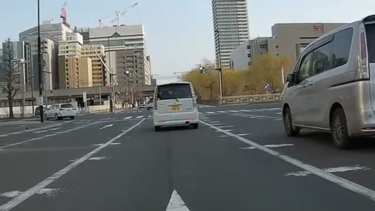煽り運転の原因となる様な風景#札幌 #ドラレコ