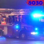 räddningstjänsten LAHOLM BRAND LÄGENHET brandbil i udrykning Feuerwehr auf Einsatzfahrt 緊急走行 消防車