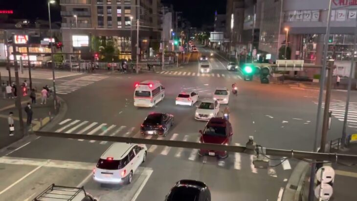 【緊走】 横浜市消防局 ハイメディック 救急車　サイレン切替　緊急走行