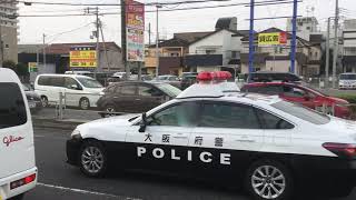 【パトカー緊急走行】大阪府警・和泉署　和泉２号　クラウン２２０系　Japanese　Osaka　police