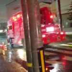 雨の中レスキュー車緊急走行（SAP-520サイレン使用）尼崎市消防局
