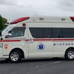 【緊急走行】鎌ヶ谷消防局　トヨタハイメディック救急車　千葉西総合病院に到着！