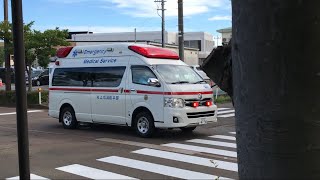 村上市消防　関川救急１緊急走行