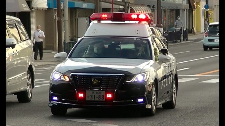 パトカー緊急走行【107】大阪府警　堺警察署４号車【Japanese Police car】