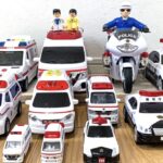 救急車とパトカーのミニカー走る！緊急走行テスト。 Ambulance and police car minicars run! emergency running test.