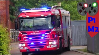 TÅRNBY brandvæsen ABA LUFTHAVNEN brandbil i udrykning Feuerwehr auf Einsatzfahrt 緊急走行 消防車
