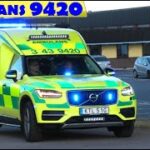 VETLANDA 9420 ambulanssjukvården jönköpings län i utryckning rettungsdienst Einsatzfahrt 緊急走行 救急車