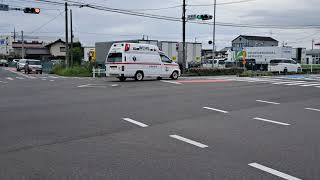 [レア]ドクターカー緊急走行　　　２代目パラメディック救急車　　　北名古屋市から搬送