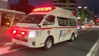 【越谷駅周辺】越谷市消防局　救急車。(救急越谷2)   緊急走行シーン！