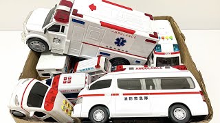 たくさんの救急車 坂道走らせた 緊急走行テスト｜A lot of ambulances Running on a slope Emergency driving test