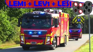 falck brand & redning ST.LE ABA brandbil i udrykning Feuerwehr auf Einsatzfahrt 緊急走行 消防車