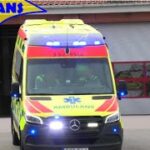 premedic SJÖBO ambulans 9510 i utryckning rettungsdienst auf Einsatzfahrt 緊急走行 救急車