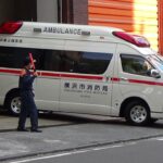 【緊急走行】中第2救急隊 横浜一忙しい中消防署から出動！