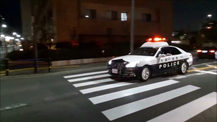 【パトカー緊急走行】大阪府警　和泉署　和泉４号　Japanese　osaka　police