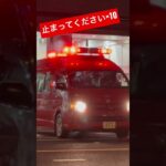 これでもかというくらい「止まってください」を連呼する隊員！危険排除現場に緊急走行で向かう！　#緊急走行 #東京消防庁 #消防車 #救助隊