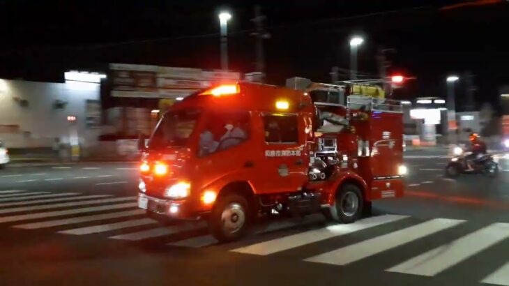 【消防車緊急走行】和泉消防署　夜間の緊走！