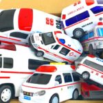 救急車のミニカーを集めて緊急走行！サイレンと耐久性をチェックします！
