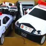 【子供向け】おもちゃの パトカーがサイレンと共に緊急走行! はたらくくるま ｜Police car Emergency Run! Toy cars slide