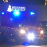 ST.HV TRAFIK FASTKLEMTE hovedstadens beredskab brandbil i udrykning fire brigade respond 緊急走行 消防車