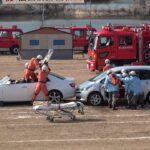 2023(令和5)年度福山消防出初式 交通事故救助訓練 AEDドクターカー連携