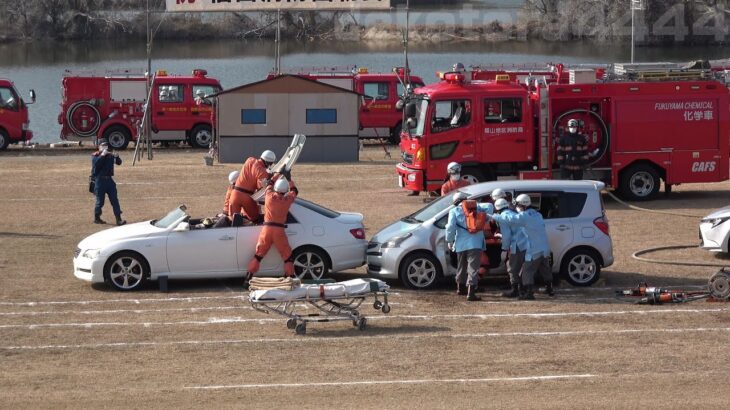 2023(令和5)年度福山消防出初式 交通事故救助訓練 AEDドクターカー連携