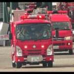 消防車緊急走行【546】令和５年・大阪市消防局出初式（予行）消火訓練【Japanese fire enjine】