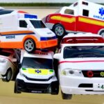 救急車のミニカーが 坂道を緊急走行テスト | Ambulance Mini Car car run on the slope! Emergency driving test