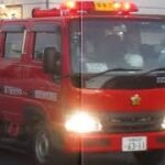 【佐賀市】建物火災に緊急走行で向かう消防車など【SAP-520】