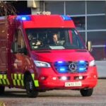 ST.HI ABA INDUSTRI frederiksborg brand & redning brandbil i udrykning fire truck respond 緊急走行 消防車