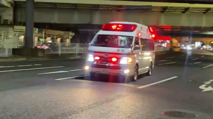 名古屋市消防局　救急車　緊急走行
