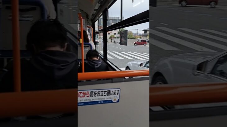 バスに乗ってたら、パトカーの緊急走行が見れました。