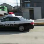 愛知県警察 トヨタ200系クラウンパトカー 緊急走行