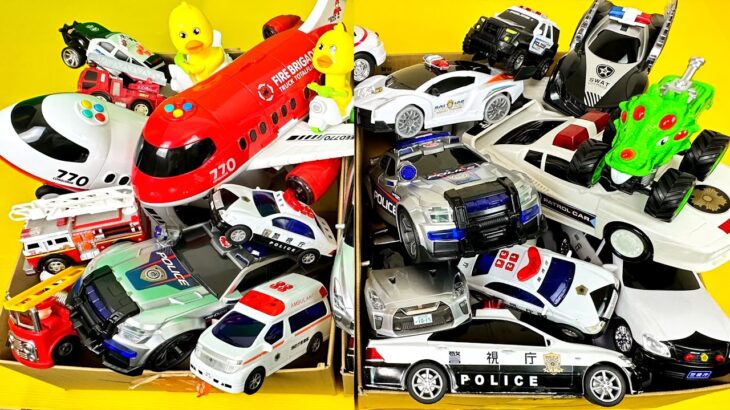 救急車パトカー消防車をチェック！坂道を緊急走行するよ！Check out ambulance police car fire truck! run on the slope. #40