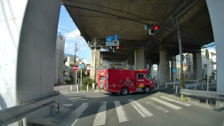 川崎市消防局消防車緊急走行 Kawasaki City Fire Department Fire Truck Emergency Run