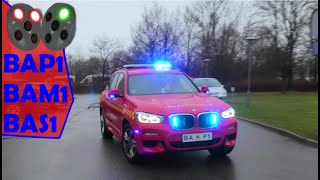 ST.BA ABA KONTORHUS beredskab øst falck brandbil i udrykning Feuerwehr auf Einsatzfahrt 緊急走行 消防車