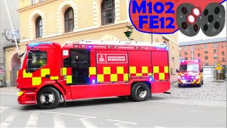 ST.F ABA RIGSHOSPITALET hovedstadens beredskab brandbil i udrykning fire truck respond 緊急走行 消防車