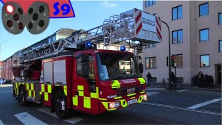 ST.FB ABA KIRKE hovestadens beredskab brandbil i udrykning Feuerwehr auf Einsatzfahrt 緊急走行 消防車