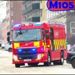 ST.Ø ABA KONTORHUS hovedstadens beredskab brandbil i udrykning Feuerwehr auf Einsatzfahrt 緊急走行 消防車