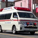 市川市消防局救急車緊急走行‼️ハーモニックサイレンを響かせ患者を搬送‼️