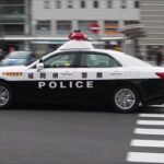 福岡県警パトカー の緊急走行 ～門司駅前～ 2023-4-4