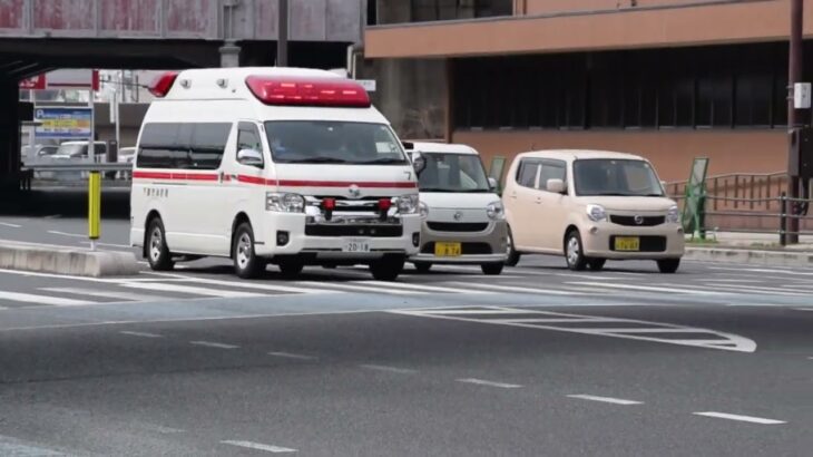下関市消防局　西消防署　救急車 西9 緊急走行