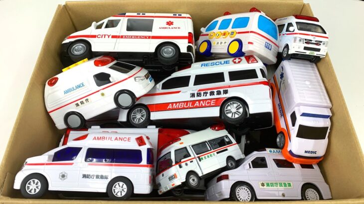 救急車（ミニカー）の緊急走行とサイレン音を比較します！Ambulance emergency driving test and compare sirens