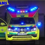 OSBY PREMEDIC ambulans 9810 i utryckning rettungsdienst auf Einsatzfahrt 緊急走行 救急車