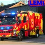 ST.LE ILD CONTEINER brand & redning falck brandbil i udrykning fire truck respond 緊急走行 消防車